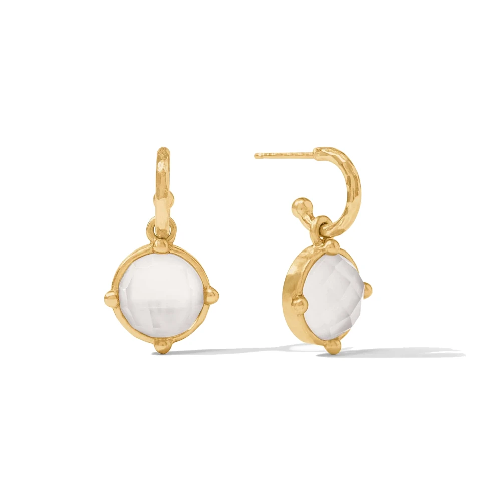 Julie Vos Honeybee Hoop & Charm Earrings
