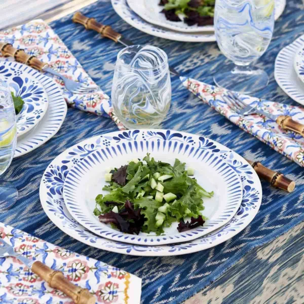 Juliska Sitio Stripe Dessert/Salad Plate - Delft Blue