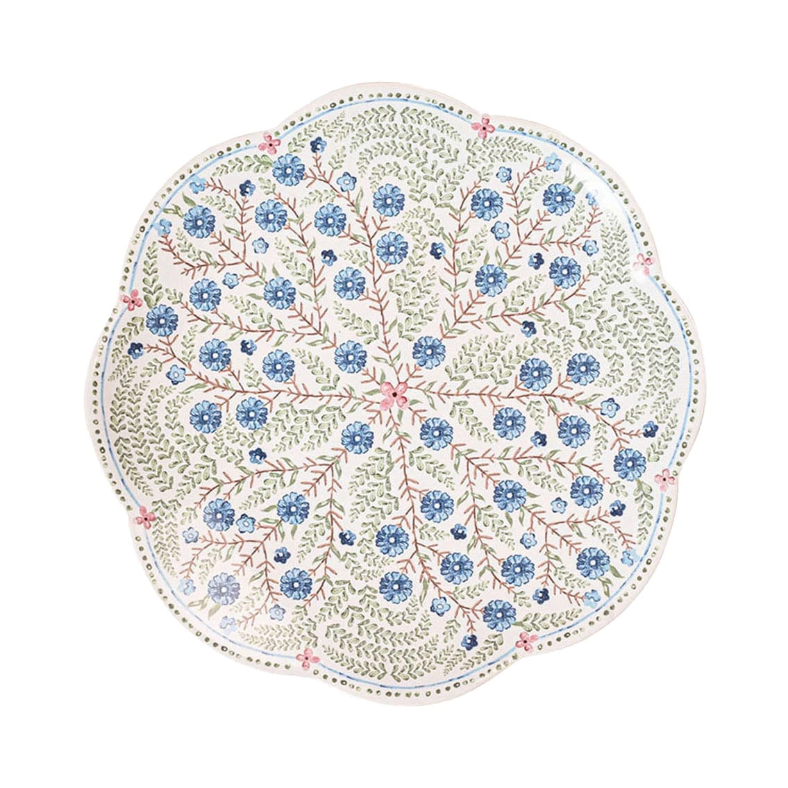 Juliska Villa Seville Scalloped Dessert Salad Plate - Chambray