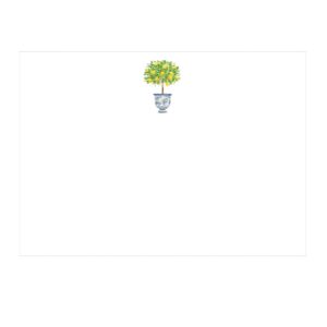 Caspari Lemon Topiary Correspondence Cards & Envelopes