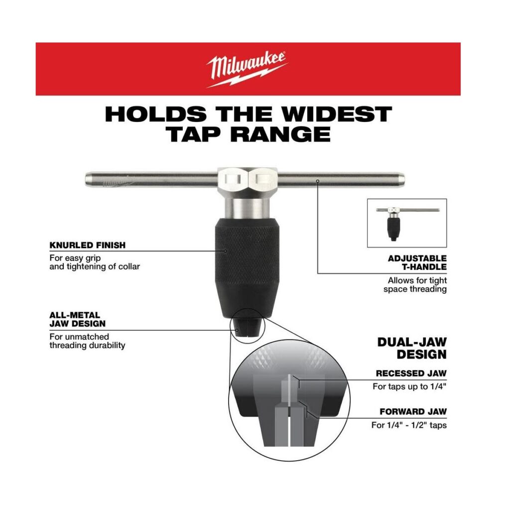 Milwaukee SAE Tap & Die PACKOUT 38pc Set with Hex-LOK 2-in-1 Handle