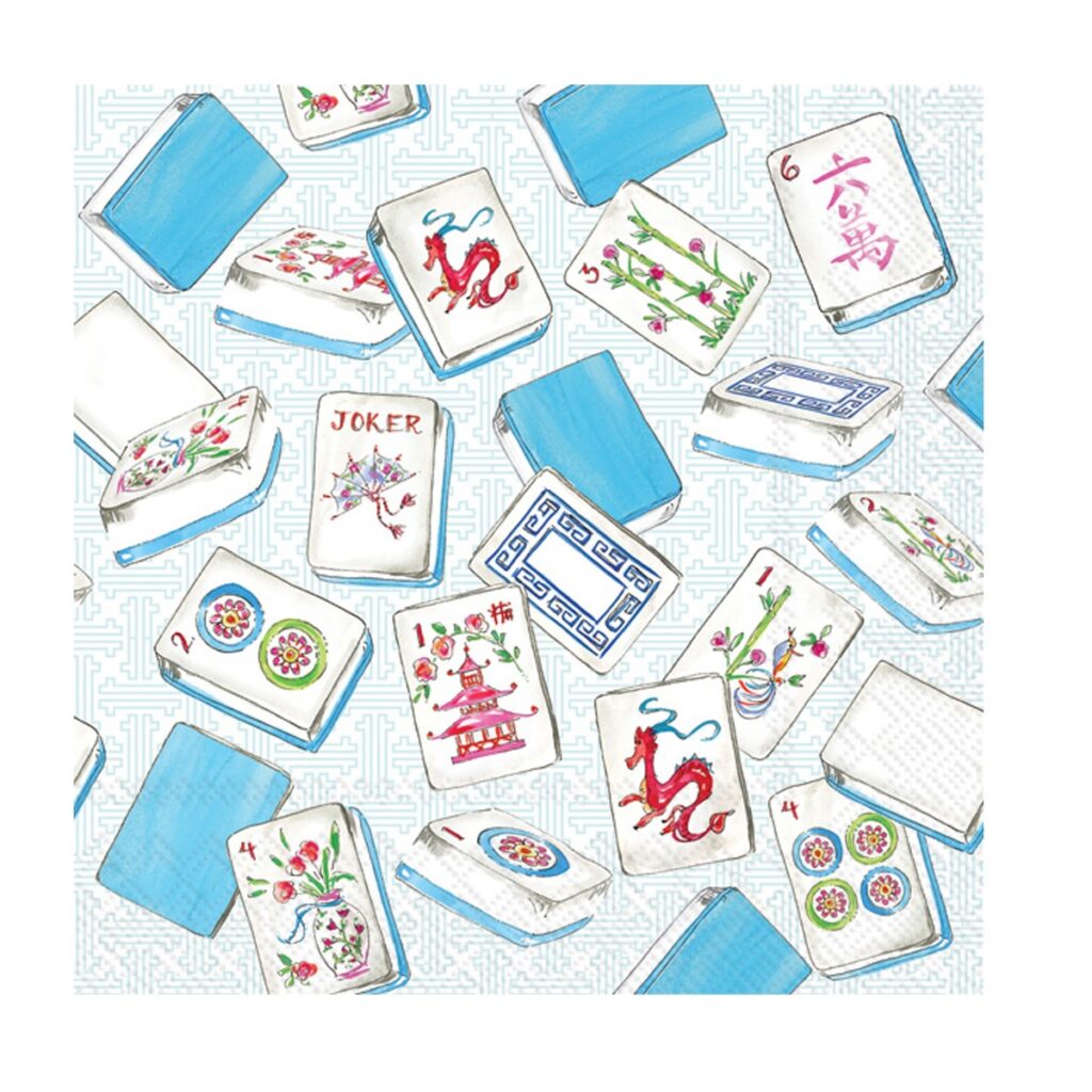 Mahjong Cocktail Paper Napkins