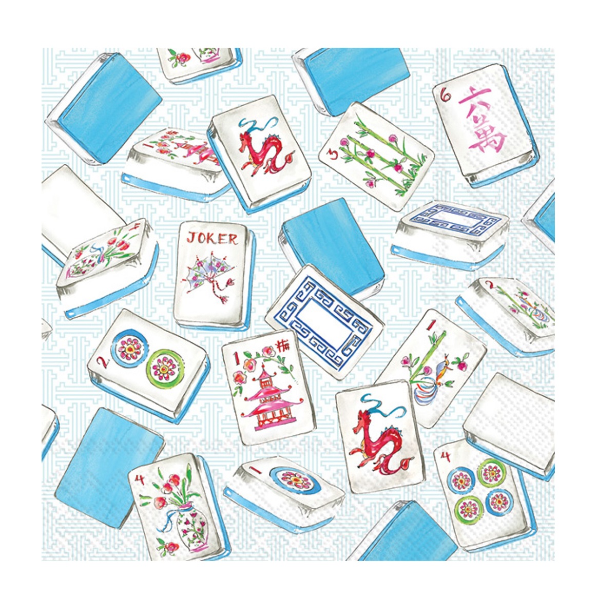 Mahjong Cocktail Paper Napkins Berings