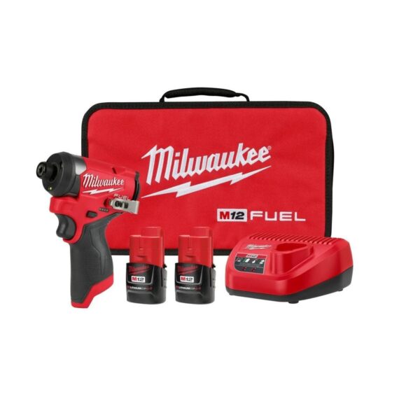 Milwaukee M12 FUEL 1/4inch Hex Impact Driver Kit