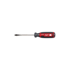 Milwaukee Slotted 4in Cushion Grip Screwdriver