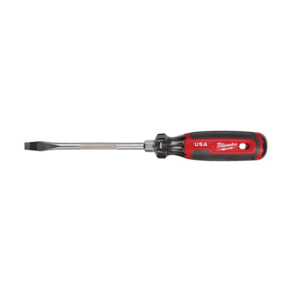 Milwaukee Slotted 6in Cushion Grip Screwdriver