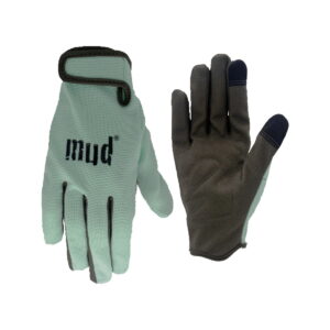 Mud Women's Small Medium Synthetic Leather Garden Glove - Mint
