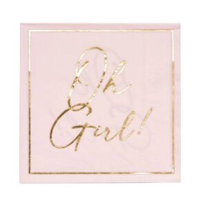 Sophistiplate Oh Girl Pink Lunch Paper Napkins