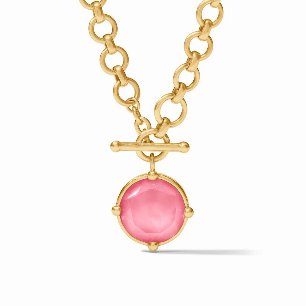 Julie Vos Honeybee Demi Necklace - Iridescent Peony Pink