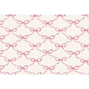 Hester & Cook Pink Lattice Paper Placemats