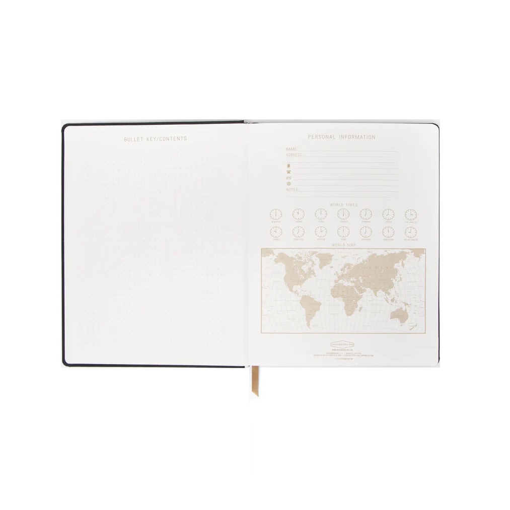 Designworks Quote Cloth Journal - Bad Ideas (Black)