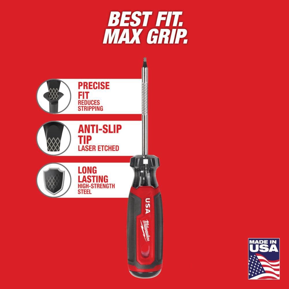 Milwaukee #1 Square 3" Cushion Grip Screwdriver