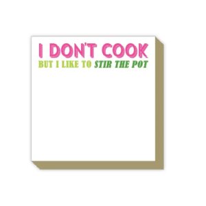 I Don't Cook But I Like To Stir the Pot Luxe Notepad