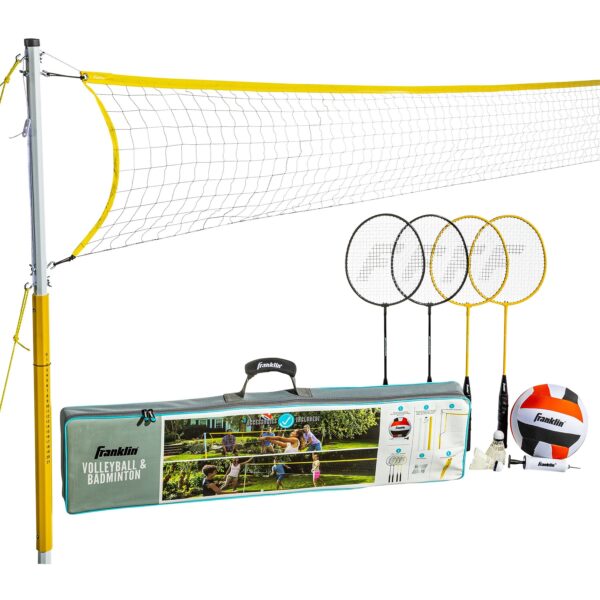 Franklin Sports Volleyball and Badminton Set