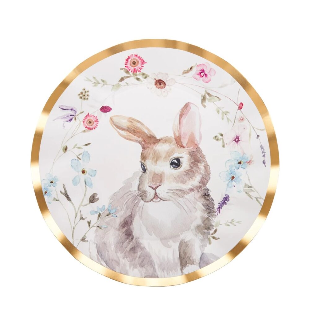 Sophistiplate Wavy Paper Dinner Plates - Charming Easter