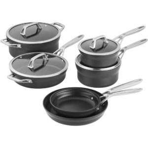 Zwilling Motion 10-pc Hard Anodized Nonstick Cookware Set