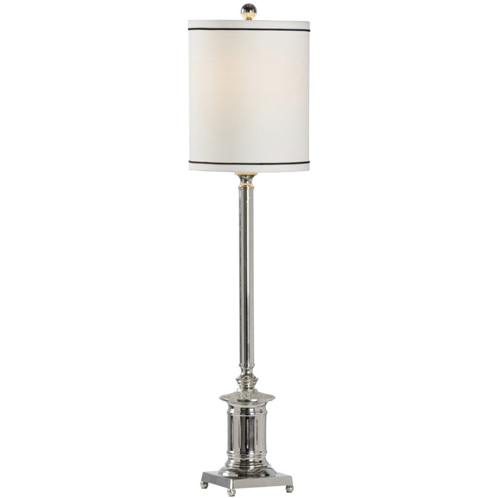Ames Polished Nickel Table Lamp