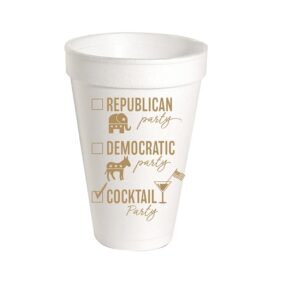 Cocktail Party Styrofoam Cups