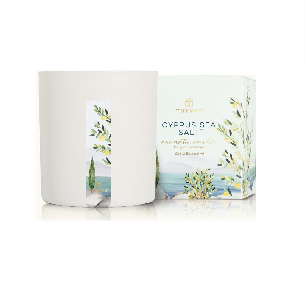 Thymes Cyprus Sea Salt Poured Candle
