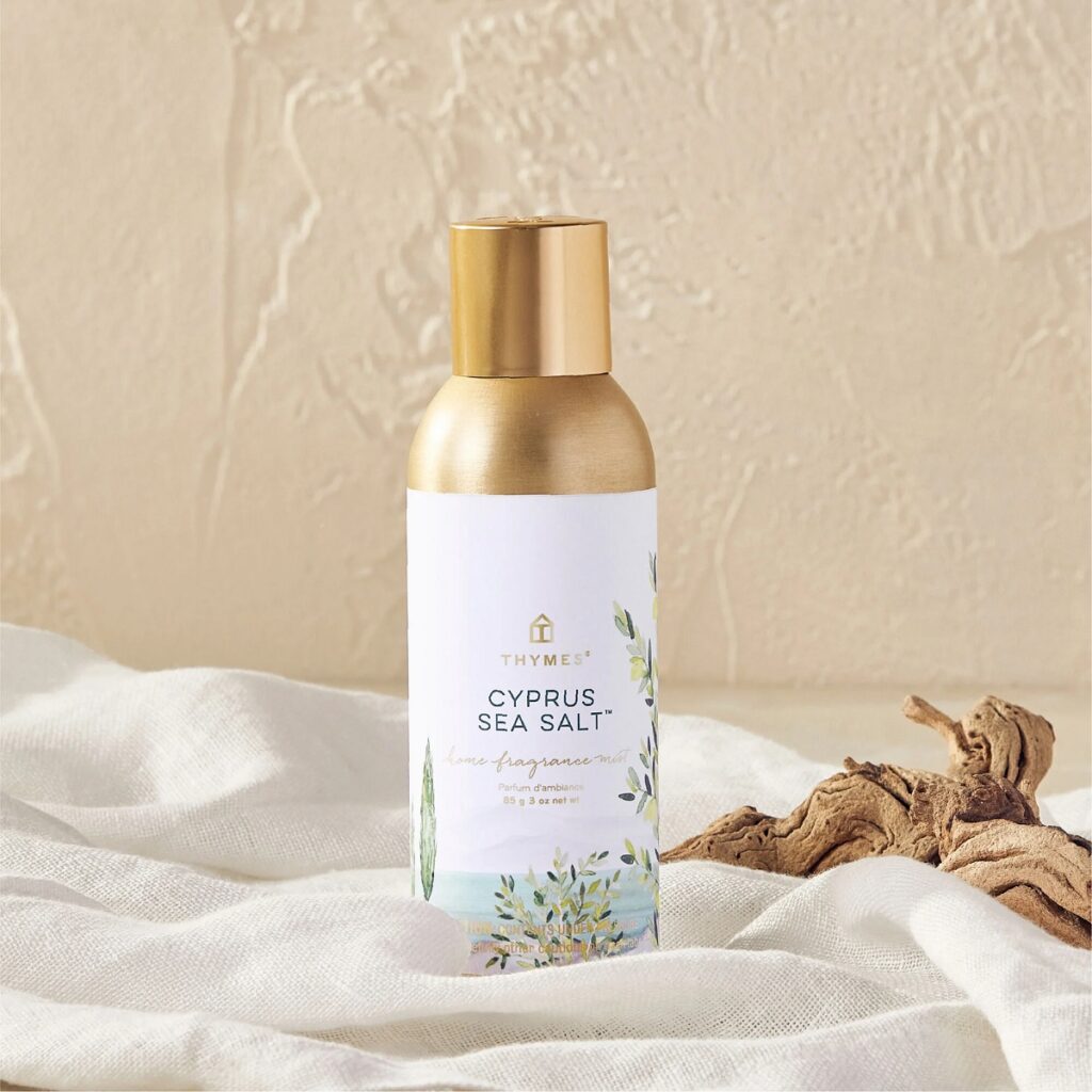 Thymes Cyprus Sea Salt Home Fragrance Mist 3oz.