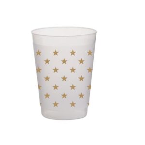 Gold Stars Frost Flex cups