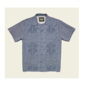 Howler Bros. Guayabera Shirt - Indigo Blue Oxford