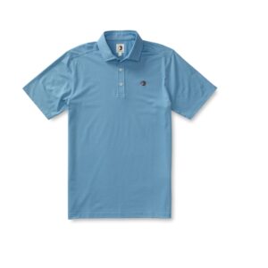 Duck Head Hayes Performance Logo Polo - Lure Blue