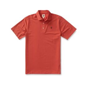 Duck Head Hayes Performance Logo Polo - Sunkist Red
