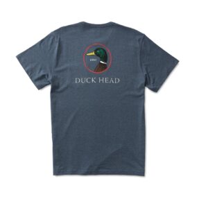 Duck Head Logo Short Sleeve T-Shirt - Heather Navy