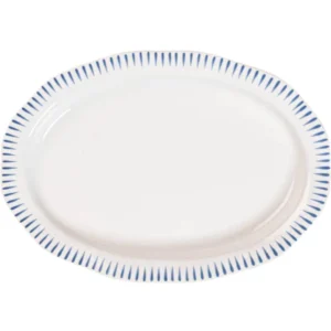Juliska Sitio Stripe 17in Serving Platter - Delft Blue