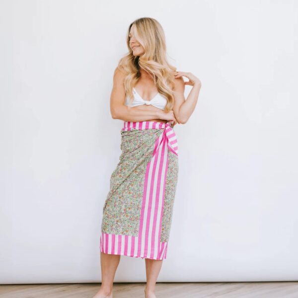 Sunshine Tienda Key Lime Floral Sarong