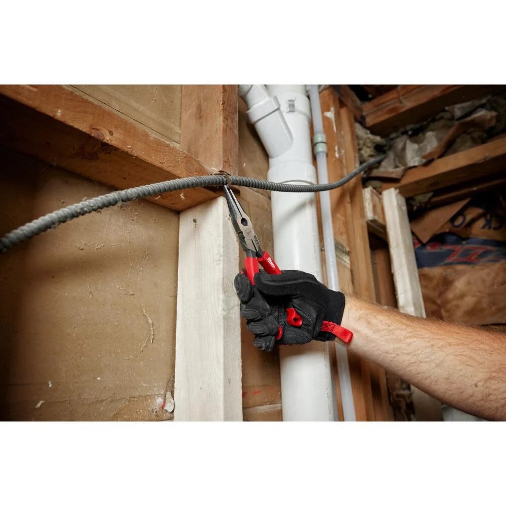 Milwaukee 8inch Long Nose Comfort Grip Pliers