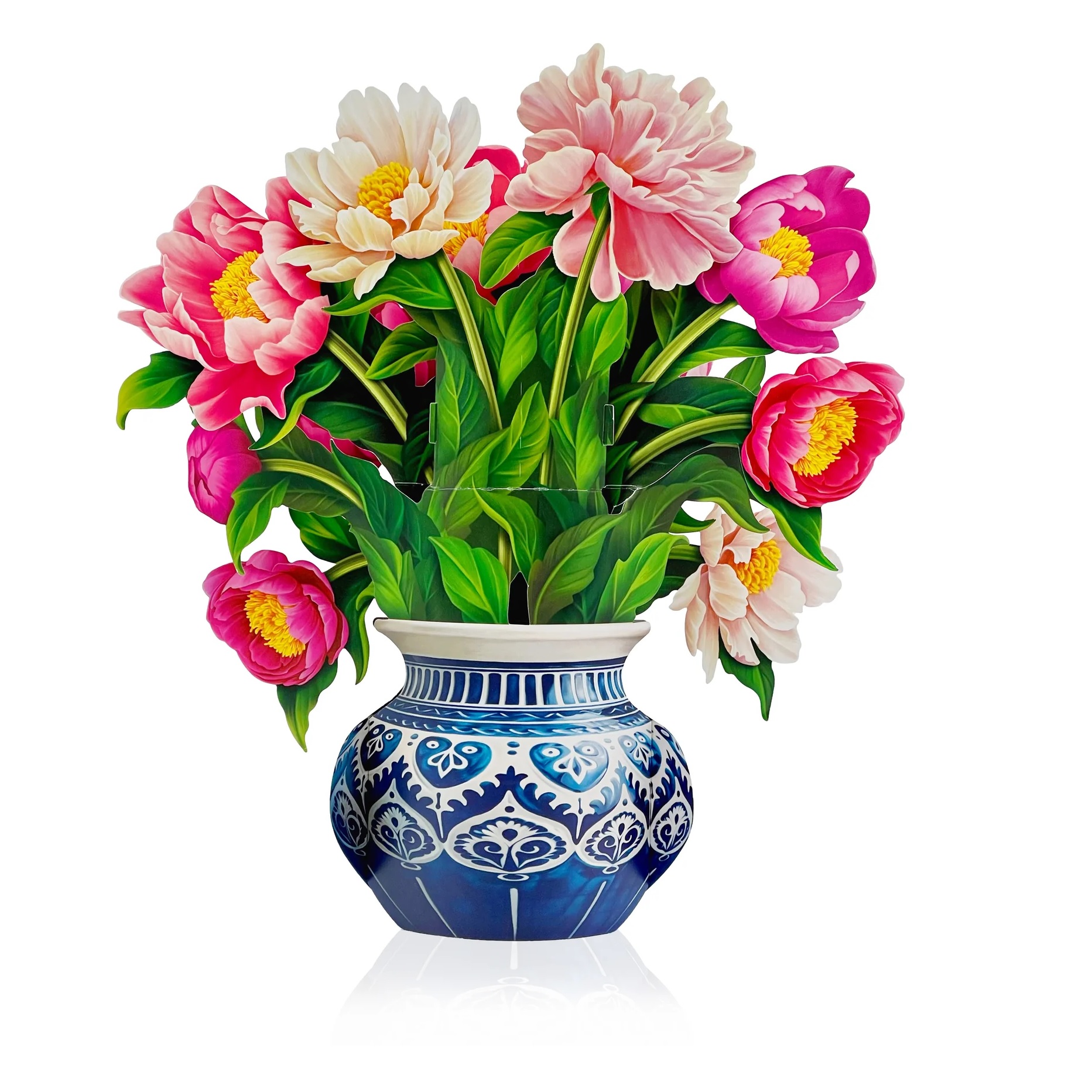 Fresh Cut Paper Pop Pup - Peony Paradise