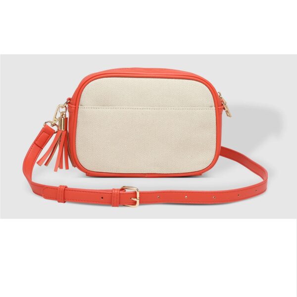 Ginger Canvas Crossbody Bag - Peach