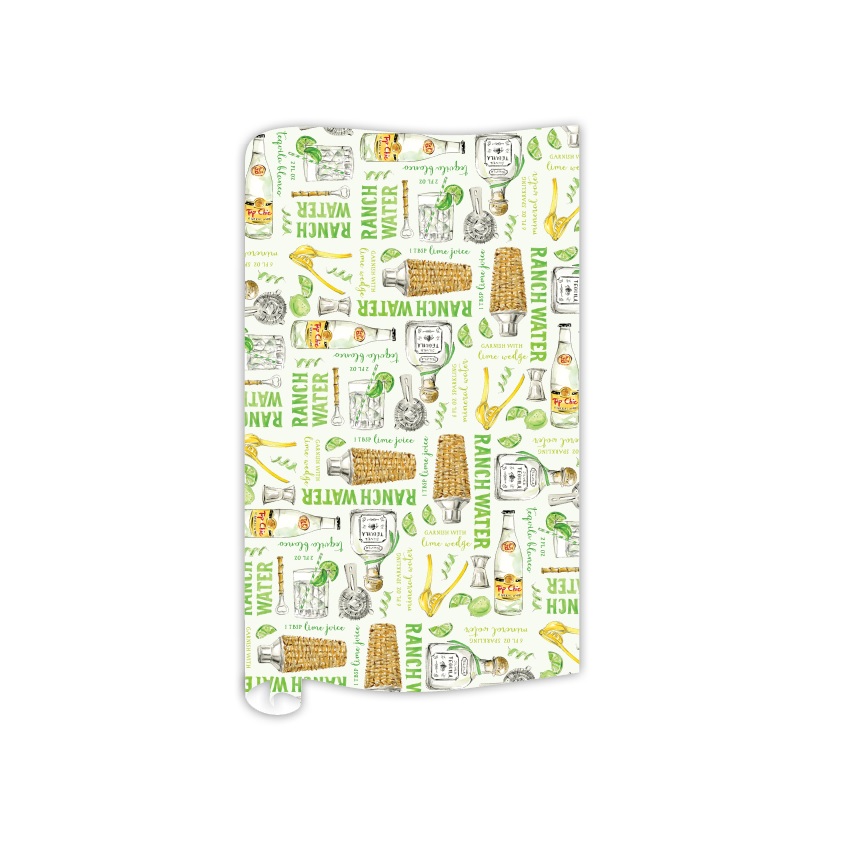 Ranch Water Toile Gift Wrap