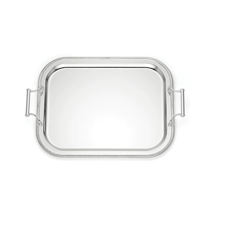 Reed & Barton Rectangle Silverplate Tray with Handles