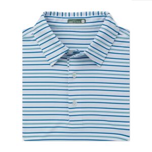 Genteal Southport Performance Polo - Stone Blue
