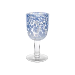Torcello Spotted Rosa Wine Glass - Blue White