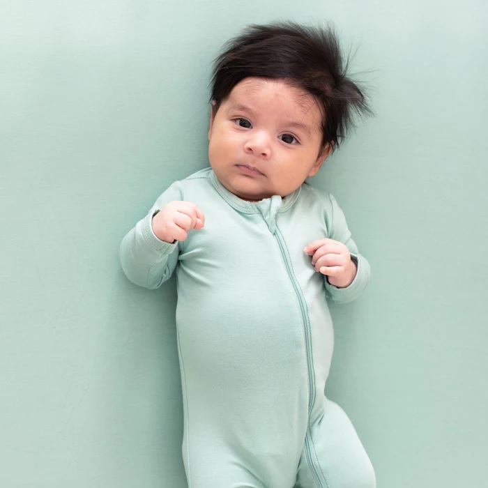 Kyte Baby Zippered Footie in Wasabi