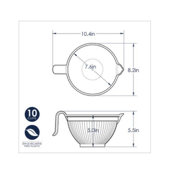Nordic Ware Better Batter Bowl - White