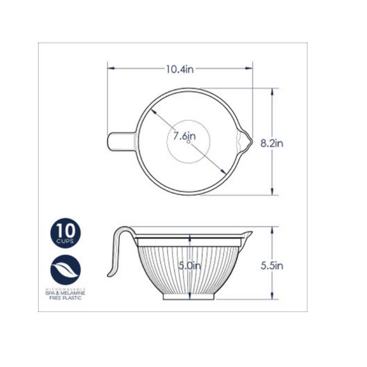 Nordic Ware Better Batter Bowl - White