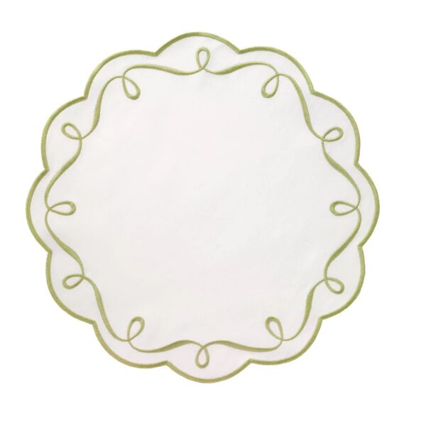 Bodrum Ribbon Twirl Placemat - Willow