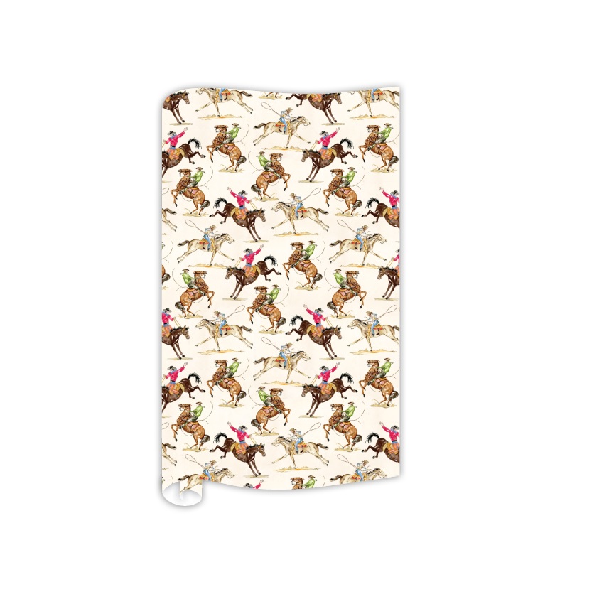 Cowboy Toile Gift Wrap