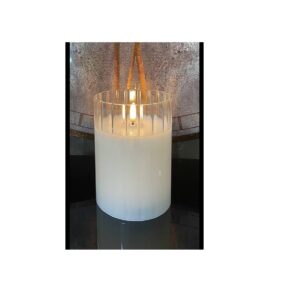 3.5"x5" Faceted Simply Ivory Radiance Poured Candle