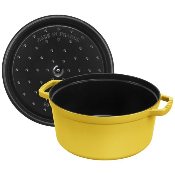 Staub 7 Qt Round Cocotte - Citron