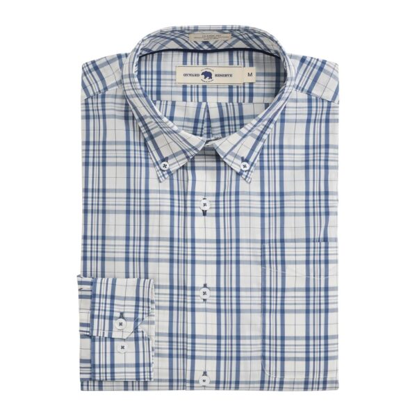 Onward Reserve Andros Classic Fit Quad Button Down - Blue Horizon
