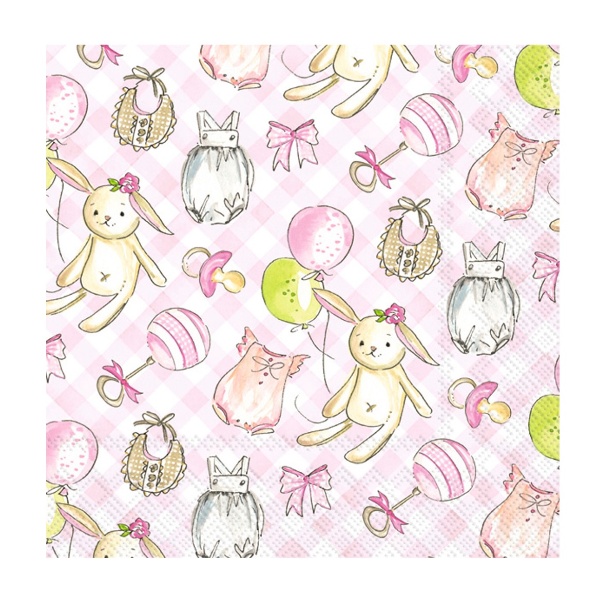 Baby Girl Paper Cocktail Napkins