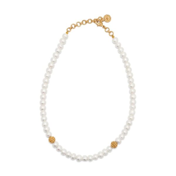 Berry Single Strand Necklace - Pearl