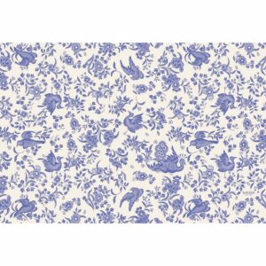 Hester & Cook Paper Placemats - Blue Regal Peacock