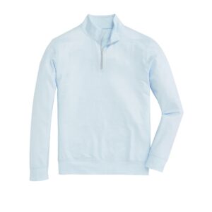 Onward Reserve Cay Printed Performance 1/4 Zip - Delicate Blue